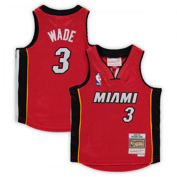 Малышам Miami Heat Dwyane Wade Mitchell & Ness Red 2005/06 Hardwood Classics Player Jersey