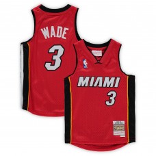 Джерси Preschool Miami Heat Dwyane Wade Mitchell & Ness Red 2005-06 Hardwood Classics Player