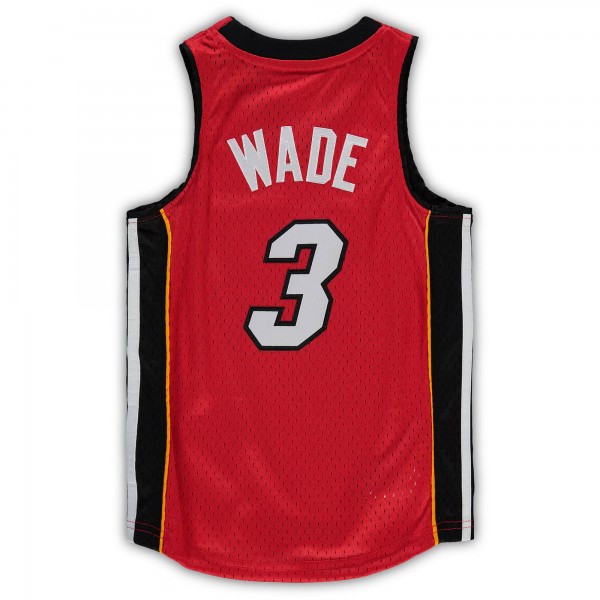 Джерси Preschool Miami Heat Dwyane Wade Mitchell & Ness Red 2005-06 Hardwood Classics Player