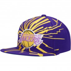 Бейсболка Los Angeles Lakers Mitchell & Ness Hardwood Classics Earthquake - Purple