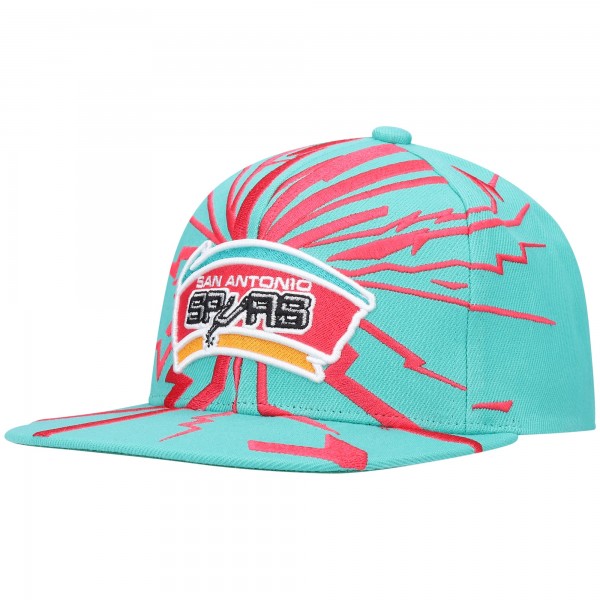 Бейсболка San Antonio Spurs Mitchell & Ness Hardwood Classics Earthquake - Teal - официальный мерч NBA