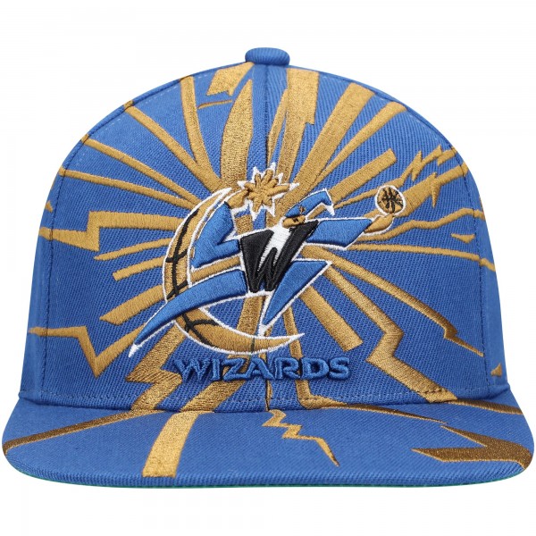 Бейсболка Washington Wizards Mitchell & Ness Hardwood Classics Earthquake - Navy - официальный мерч NBA
