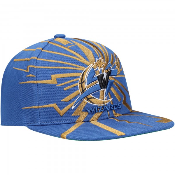 Бейсболка Washington Wizards Mitchell & Ness Hardwood Classics Earthquake - Navy - официальный мерч NBA