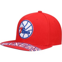 Бейсболка Philadelphia 76ers Mitchell & Ness Hardwood Classics Swingman Pop - Red