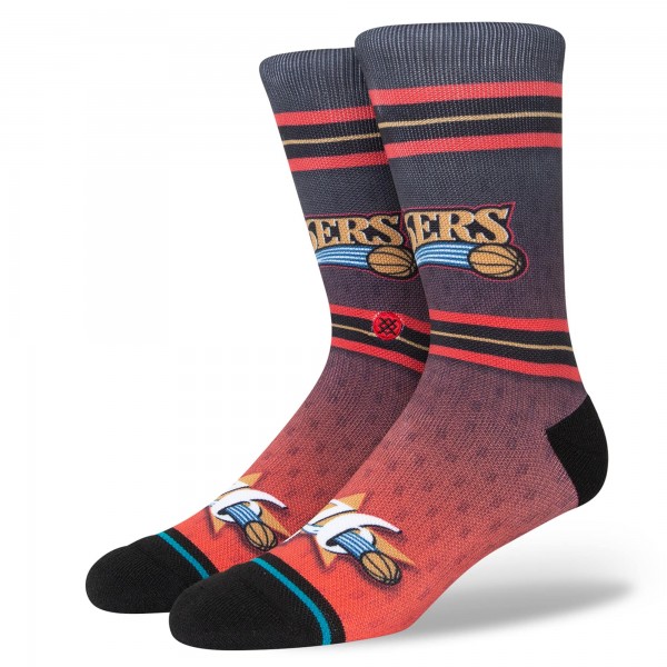 Philadelphia 76ers Stance Hardwood Classics Fader Collection Crew Socks