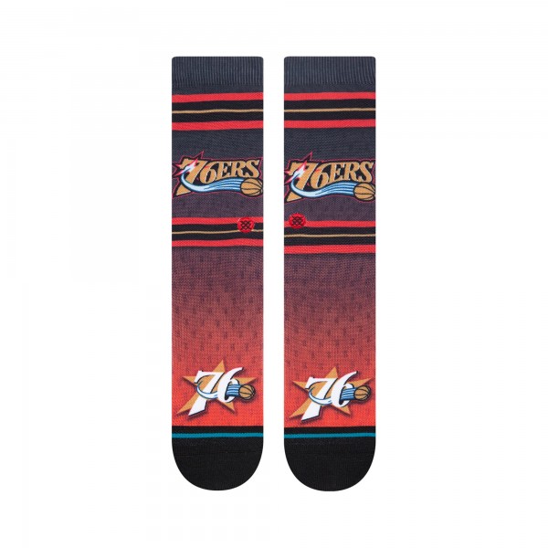 Philadelphia 76ers Stance Hardwood Classics Fader Collection Crew Socks