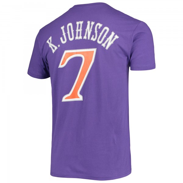 Футболка Kevin Johnson Phoenix Suns Mitchell & Ness Hardwood Classics Stitch - Purple