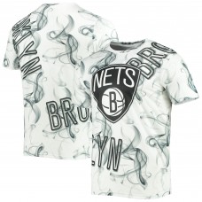 Футболка Brooklyn Nets Asymmetric Bold Smoke - White/Black