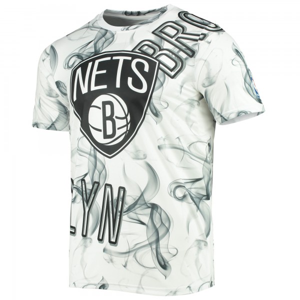 Футболка Brooklyn Nets Asymmetric Bold Smoke - White/Black