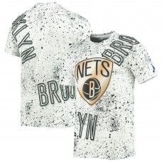 Футболка Brooklyn Nets Gold Foil Splatter Print - White