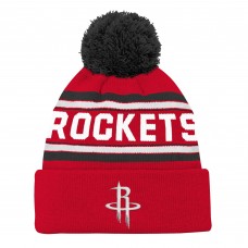 Детская шапка с помпоном Houston Rockets Jacquard - Red