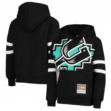 Детская толстовка San Antonio Spurs Mitchell & Ness Hardwood Classics Big Face 2.0 - Black