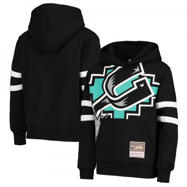 Детская толстовка San Antonio Spurs Mitchell & Ness Hardwood Classics Big Face 2.0 - Black