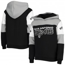 Детская толстовка San Antonio Spurs Mitchell & Ness Hardwood Classics Overtime Colorblock- Black/Silver