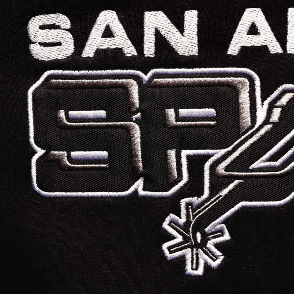 Детская толстовка San Antonio Spurs Mitchell & Ness Hardwood Classics Overtime Colorblock- Black/Silver