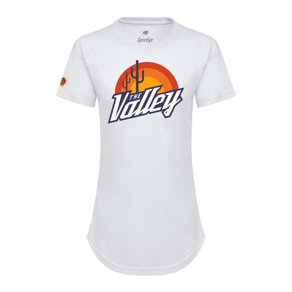 WoPhoenix Suns Sportiqe White 2021/22 City Edition Phoebe T-Shirt