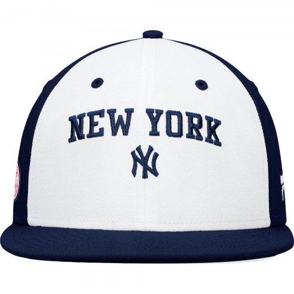 Бейсболка New York Yankees Iconic Color Blocked - White/Navy