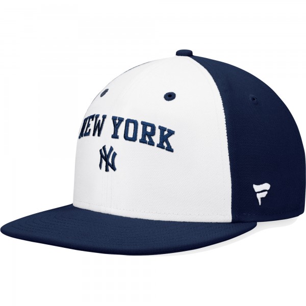 Бейсболка New York Yankees Iconic Color Blocked - White/Navy