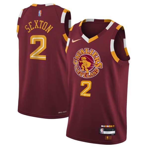 Детская игровая майка Collin Sexton Cleveland Cavaliers Nike 2021/22 Swingman - City Edition - Wine - баскетбольная джерси NBA