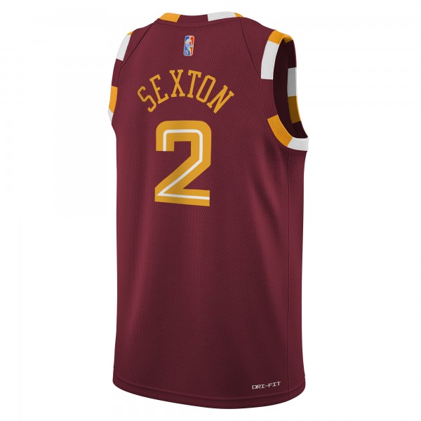 Детская игровая майка Collin Sexton Cleveland Cavaliers Nike 2021/22 Swingman - City Edition - Wine - баскетбольная джерси NBA