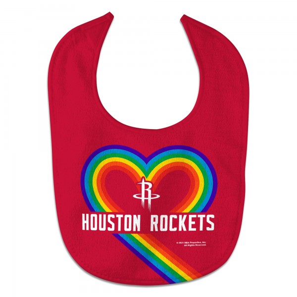 Слюнявчик Houston Rockets WinCraft Newborn & Infant Rainbow Baby
