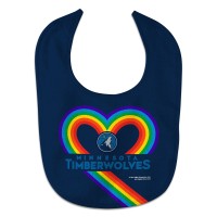 Слюнявчик Minnesota Timberwolves WinCraft Newborn & Infant Rainbow Baby