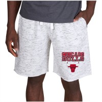 Шорты Chicago Bulls Concepts Sport White/Charcoal Alley Fleece