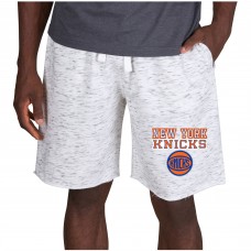 Шорты флисовые New York Knicks Concepts Sport Alley - White/Charcoal