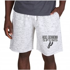 Шорты флисовые San Antonio Spurs Concepts Sport Alley - White/Charcoal