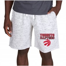 Шорты флисовые Toronto Raptors Concepts Sport Alley - White/Charcoal