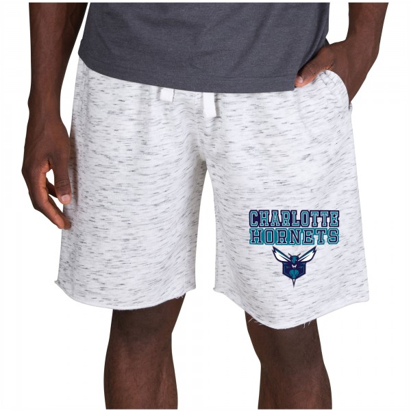 Шорты флисовые Charlotte Hornets Concepts Sport Alley - White/Charcoal - спортивная одежда НБА