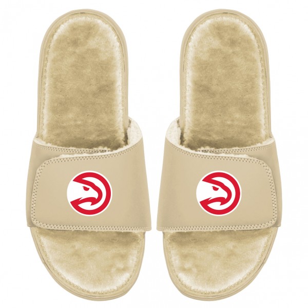 Шлепки Atlanta Hawks ISlide Dune Faux Fur - Tan