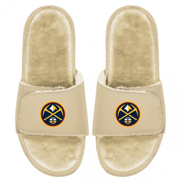 Шлепки Denver Nuggets ISlide Dune Faux Fur - Tan