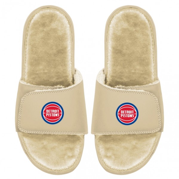 Шлепки Detroit Pistons ISlide Dune Faux Fur - Tan