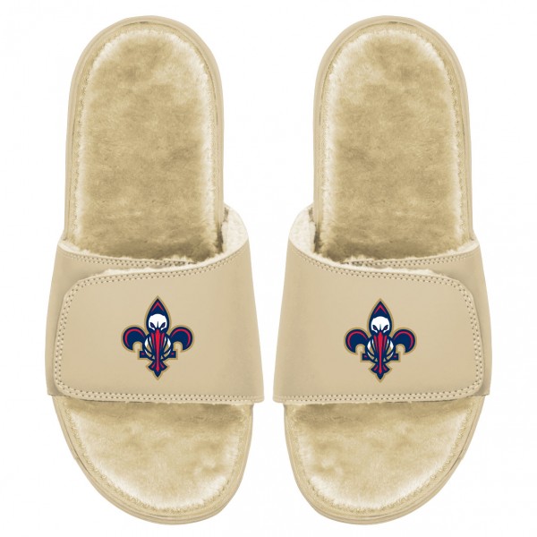 Шлепки New Orleans Pelicans ISlide Dune Faux Fur - Tan