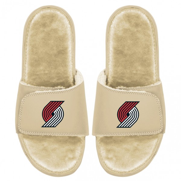 Шлепки Portland Trail Blazers ISlide Dune Faux Fur - Tan