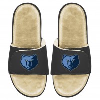 Шлепки Memphis Grizzlies ISlide Men's Faux Fur - Black/Tan