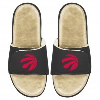 Шлепки Toronto Raptors ISlide Men's Faux Fur - Black/Tan