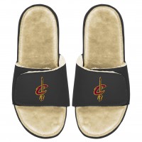 Детские шлепки Cleveland Cavaliers ISlide Faux Fur - Black/Tan