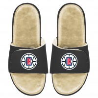 Детские шлепки LA Clippers ISlide Faux Fur - Black/Tan