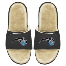 Детские шлепки Orlando Magic ISlide Faux Fur - Black/Tan