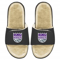 Шлепки Sacramento Kings ISlide Youth Faux Fur - Black/Tan
