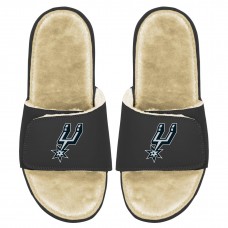 Детские шлепки San Antonio Spurs ISlide Faux Fur - Black/Tan