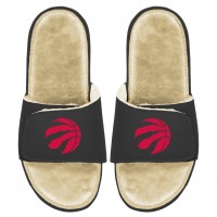 Детские шлепки Toronto Raptors ISlide Faux Fur - Black/Tan