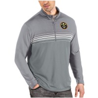 Толстовка на короткой молнии Denver Nuggets Antigua Pace - Gray/Gray