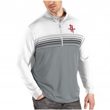 Толстовка на короткой молнии Houston Rockets Antigua Pace - White/Gray