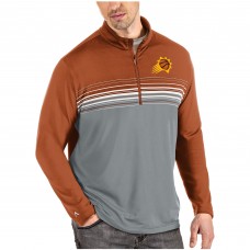 Толстовка на короткой молнии Phoenix Suns Antigua Team Pace - Orange/Gray