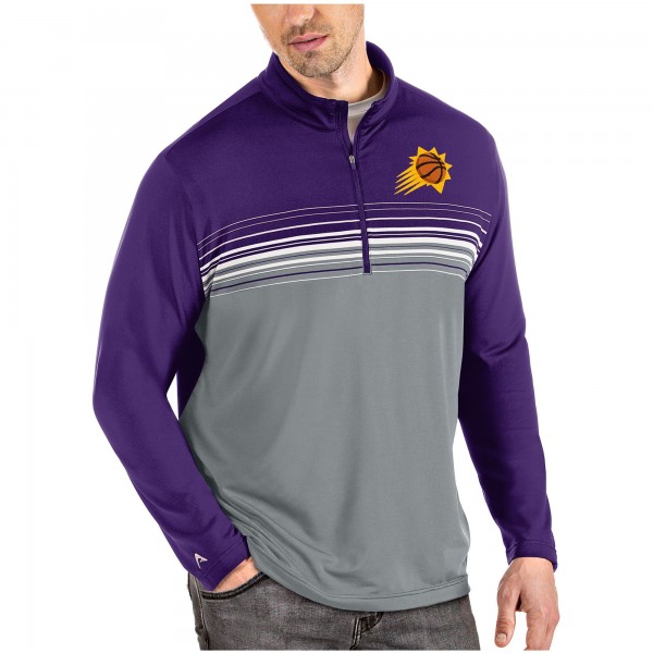 Толстовка на короткой молнии Phoenix Suns Antigua Pace - Purple/Gray