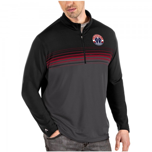 Толстовка на короткой молнии Washington Wizards Antigua Pace - Black/Red