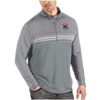 Толстовка на короткой молнии Washington Wizards Antigua Pace - Gray/Gray
